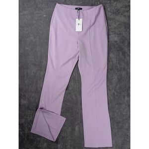 7 For All Mankind Womens Flare Pants Purple Split Hem Medium Whimsicore NWT